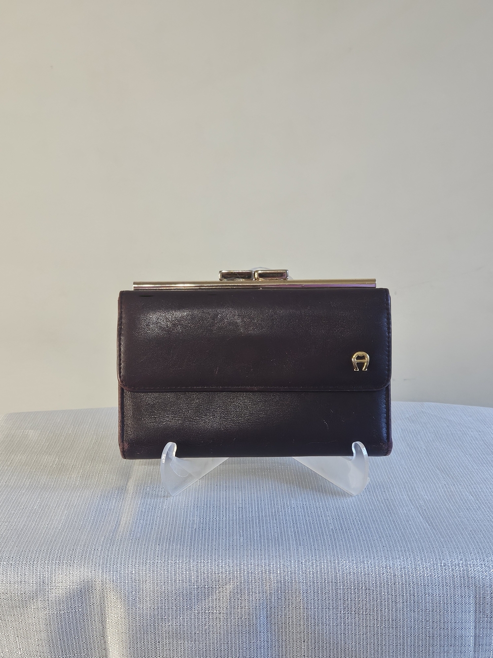 Etienne Aigner Wallet with Gold "A" Accent - Picture 2 of 12